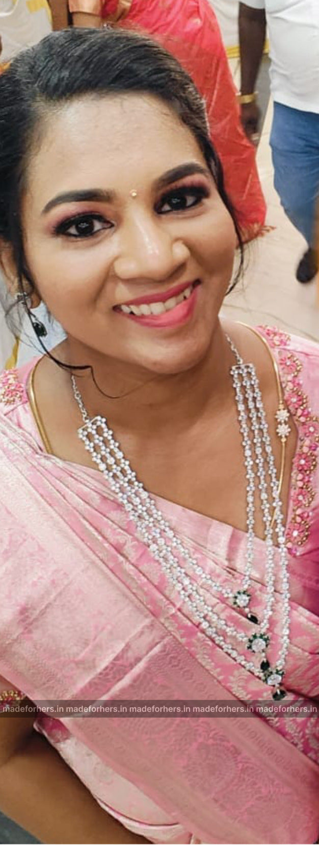 nita ambani haaram set- cindrella - Nita - silver - emmi - Emerald