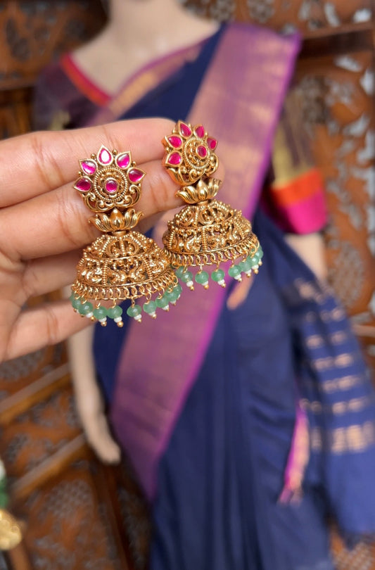 Tamara peacock jhumka - Suki