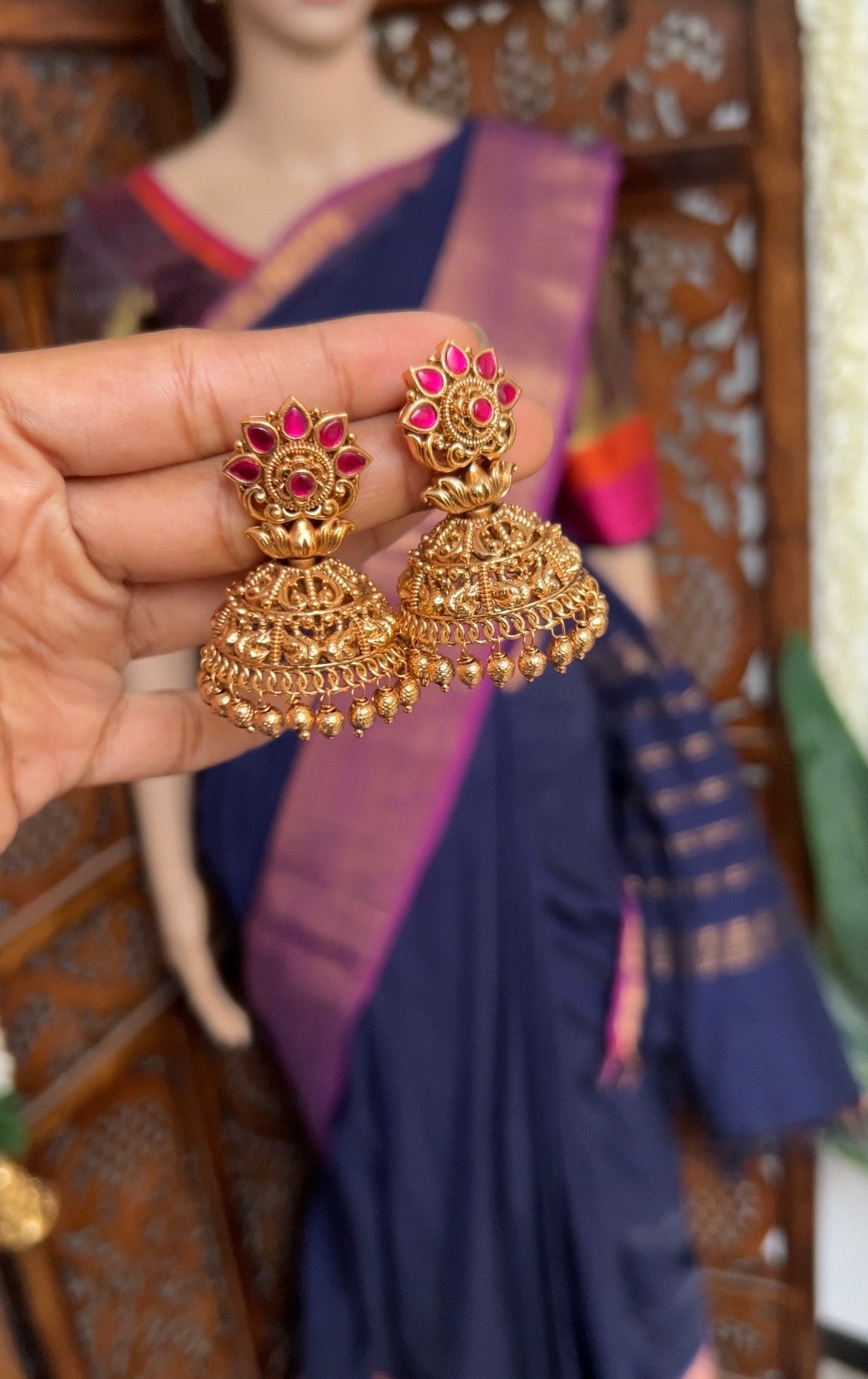 Tamara Peacock jhumka - Suki