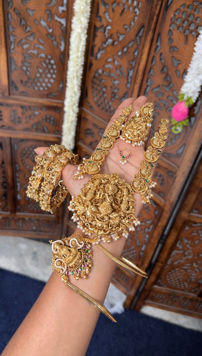 Radhe krishna temple designer – 3D bold Neckpiece -kamatchi