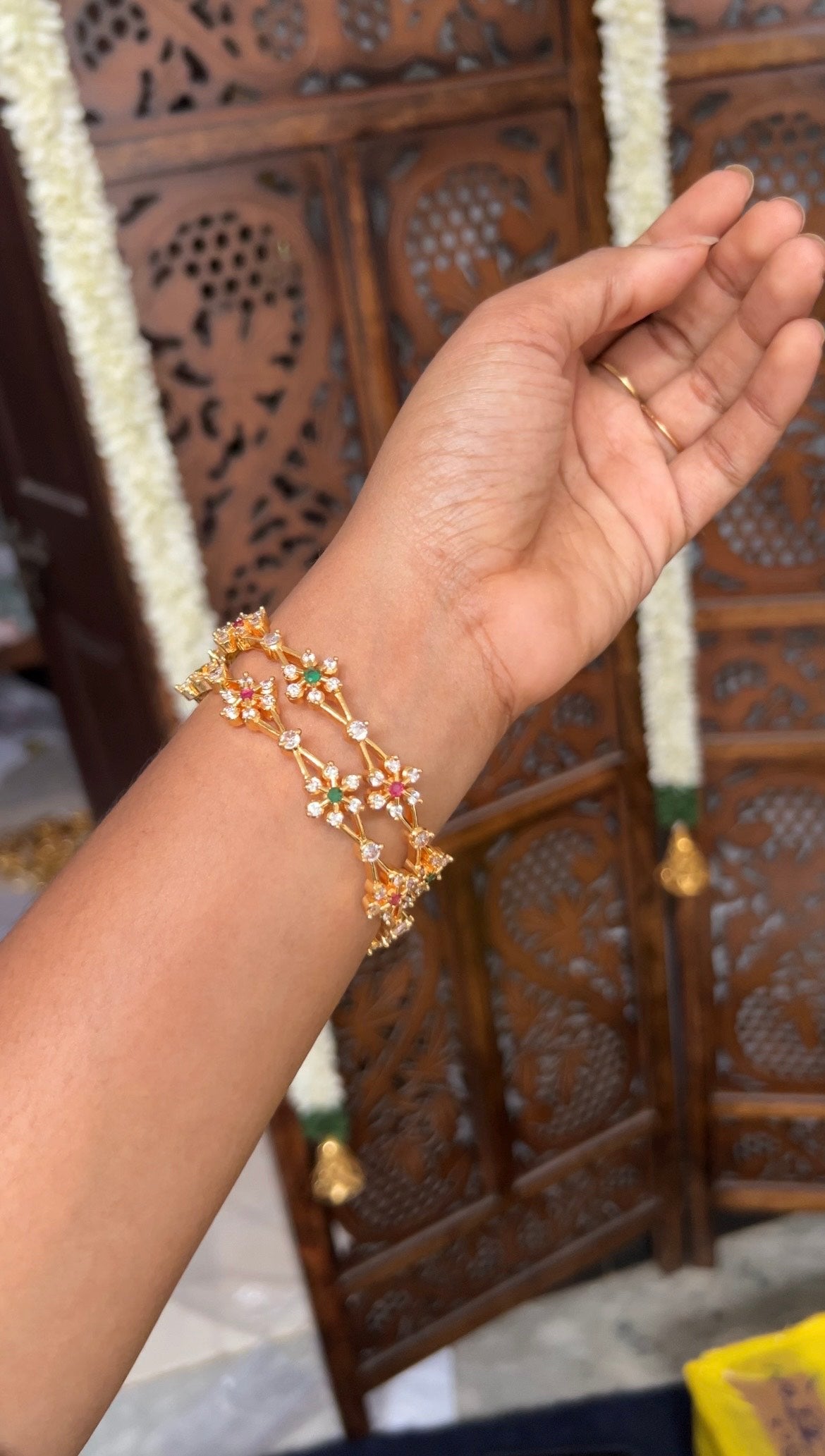 Real gold replica bangles  - Statement  look - Ponn - Thara