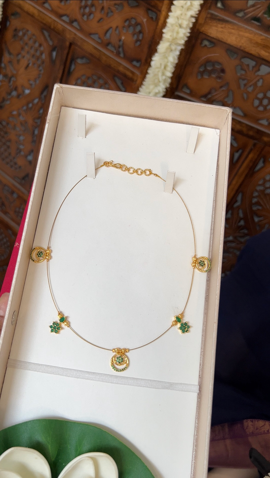 Floral full moon star Invisible  (green)