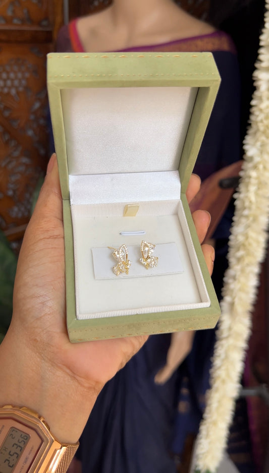 Hy butterfly earstud - gold