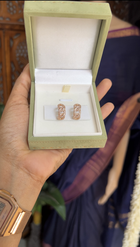 Party drop earstud - rosegold