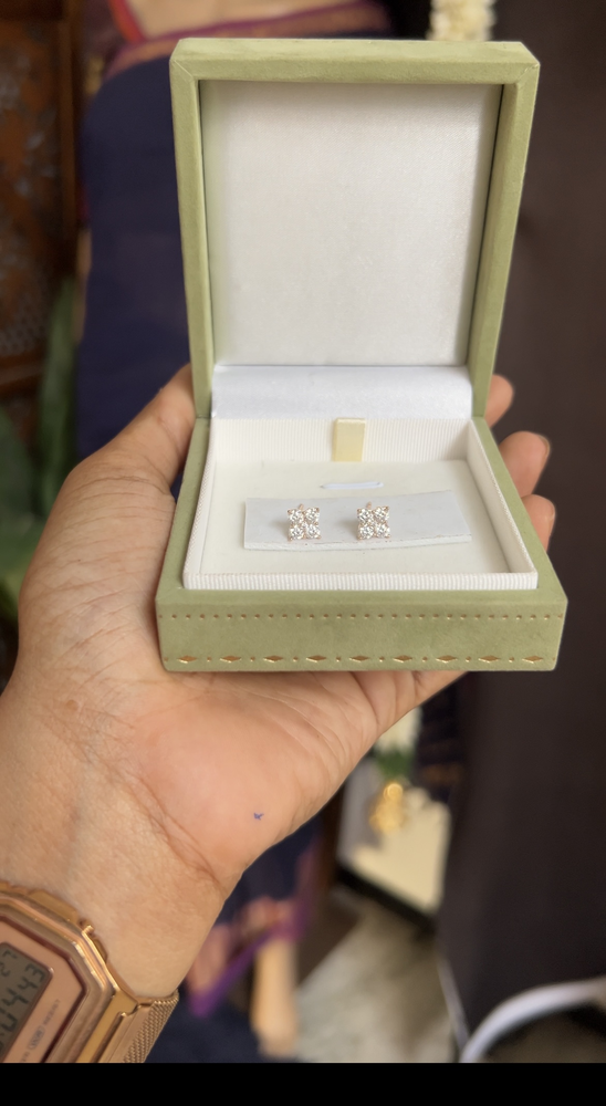 Floral earstud - rosegold
