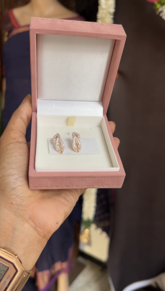 Genz earstud - rosegold