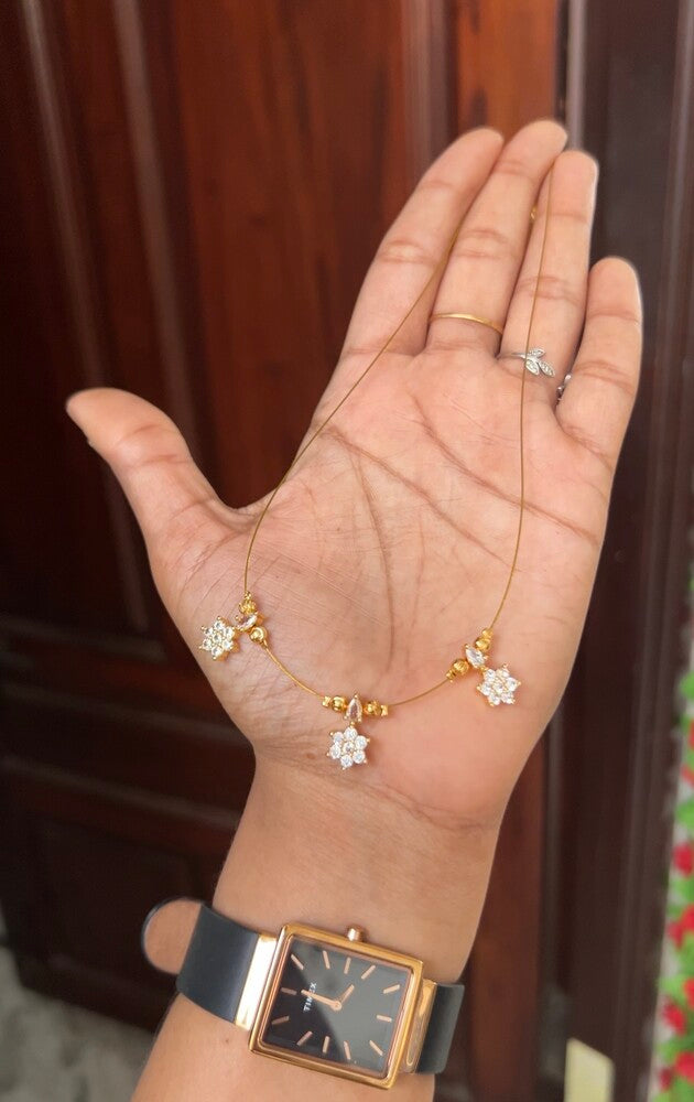 3 white floral invisible