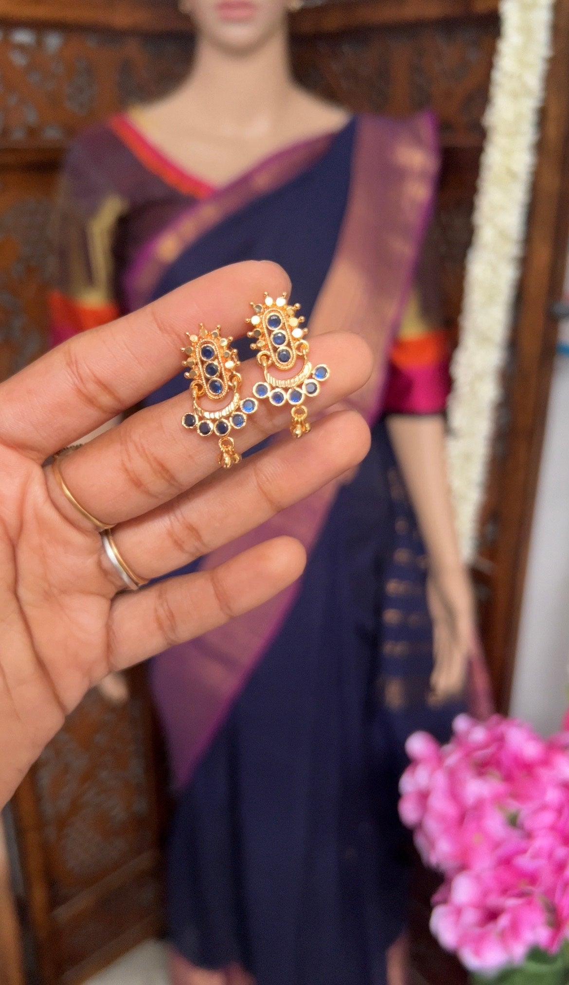 Impon earstud - Blue - Venus