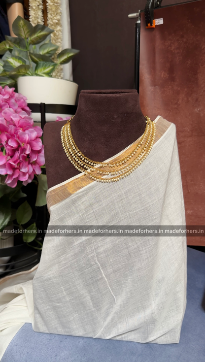 Nayanathara insp - pearl layered neckpiece