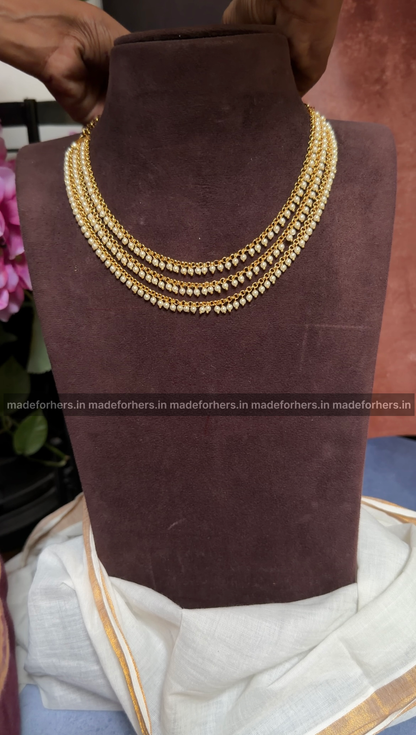 Nayanathara insp - pearl layered neckpiece