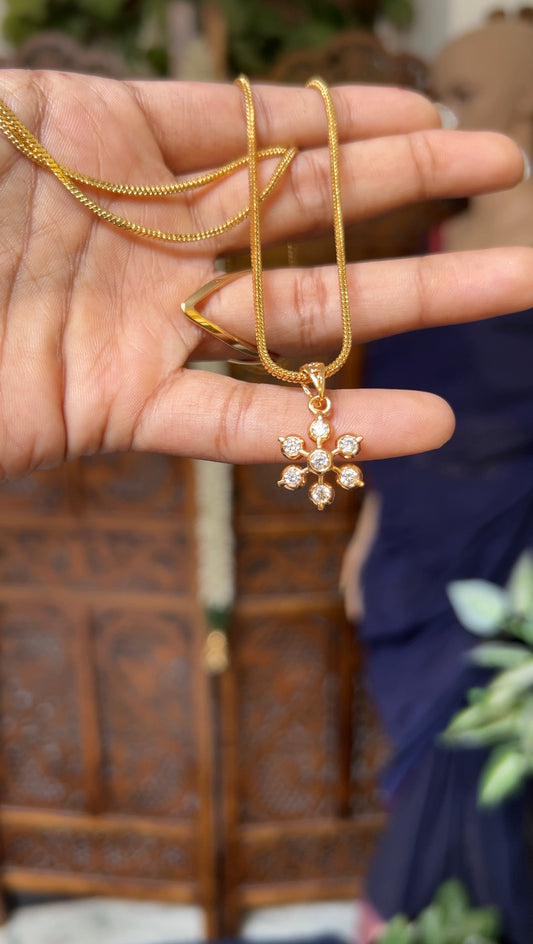 Dollar chain(floral white)