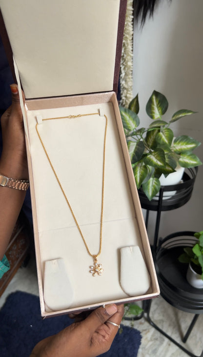 Dollar chain(Rangoli white)