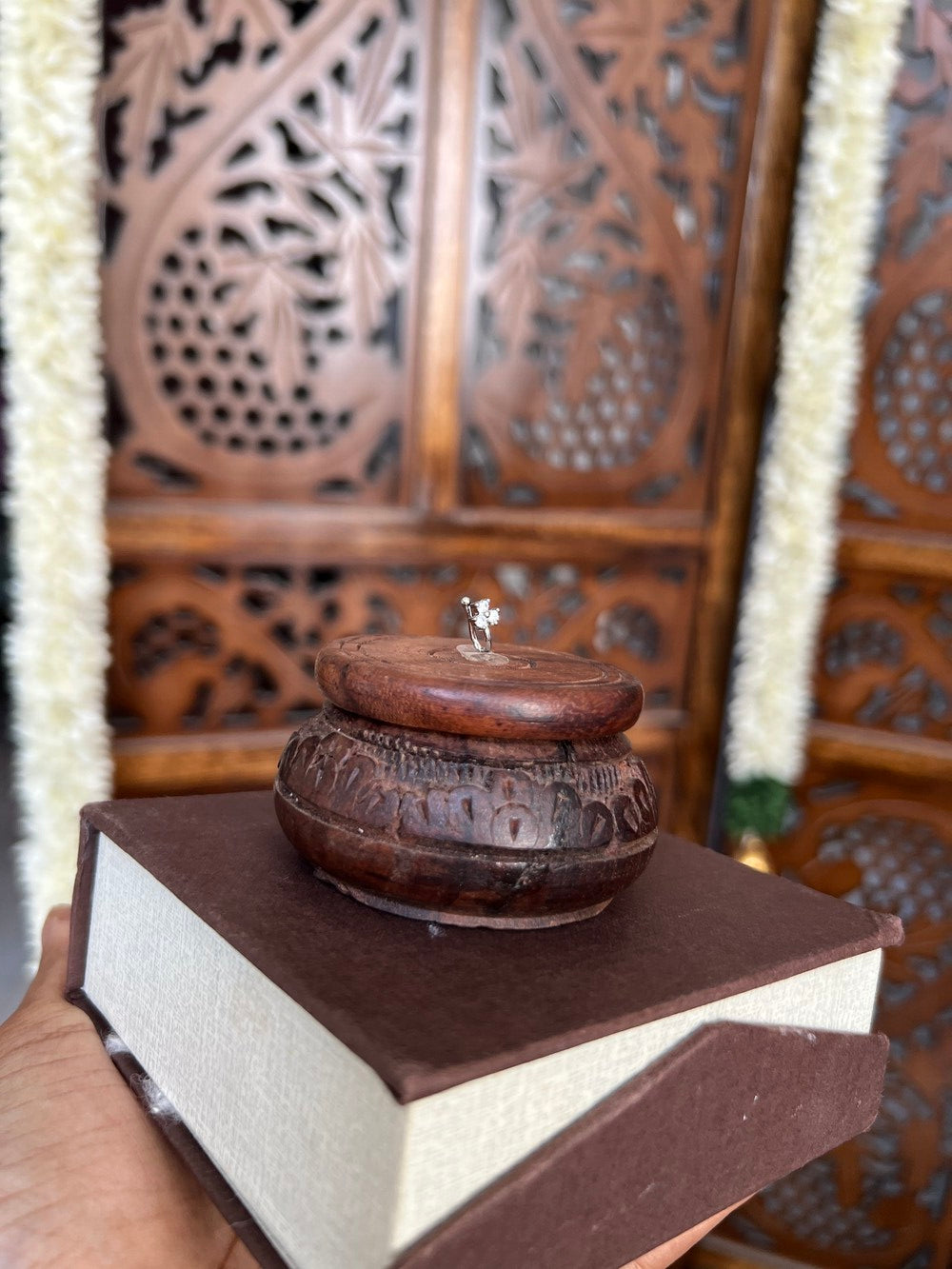Nose clip - 3 petals - Silver