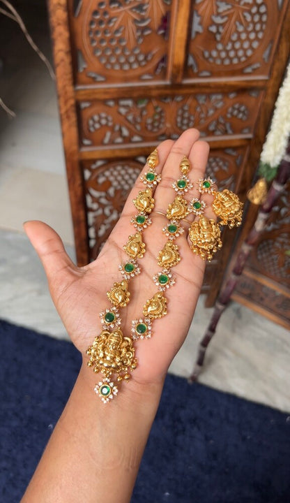 ambuja temple designer neckpiece set   - kamatchi - Nita