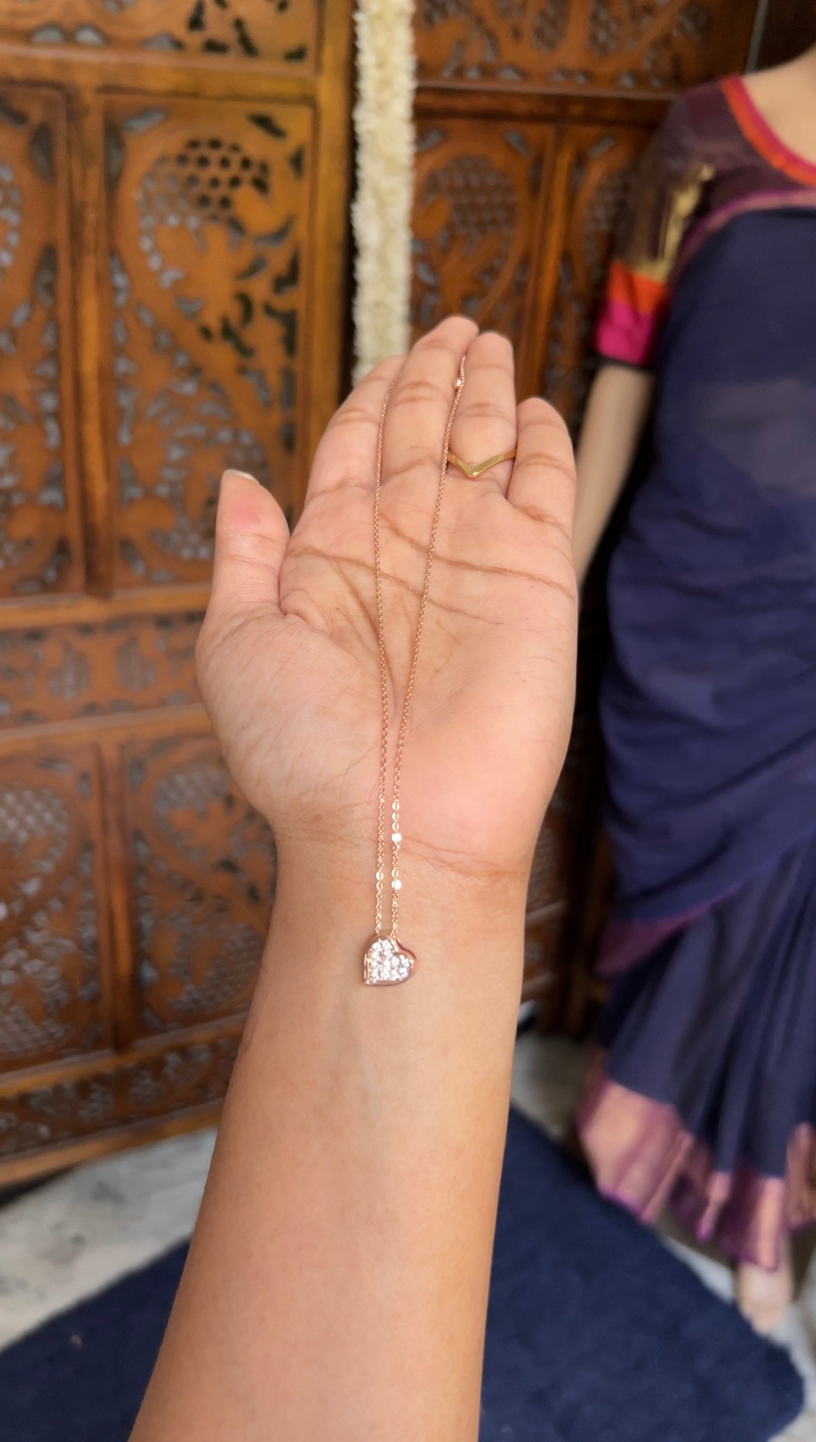 Chain - heart (rose gold)