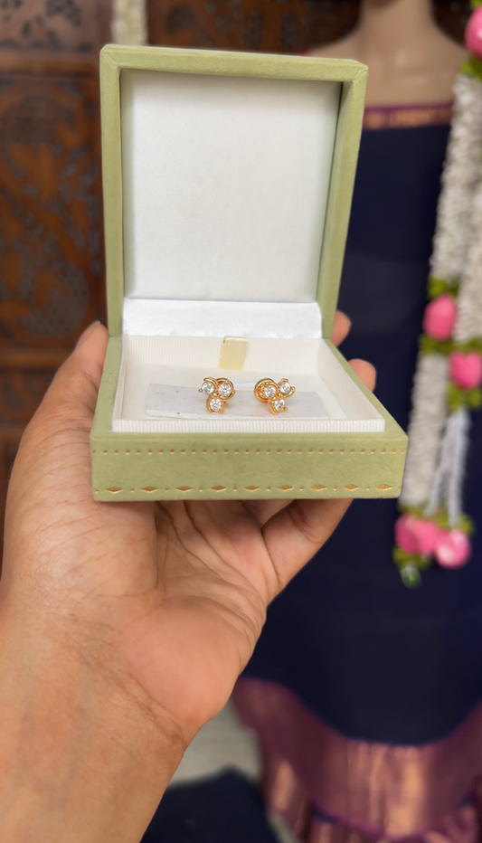 Micro gold plating earstud - Aachi