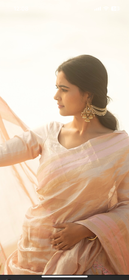 Kamatchi Statement Earring - Mehandi finish - statement