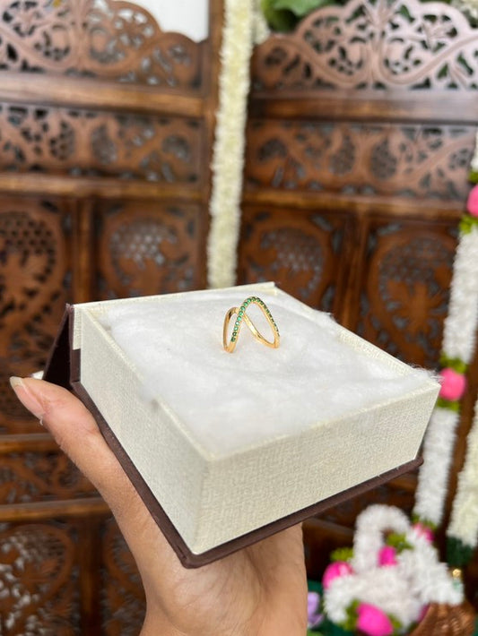 vanki ring - green