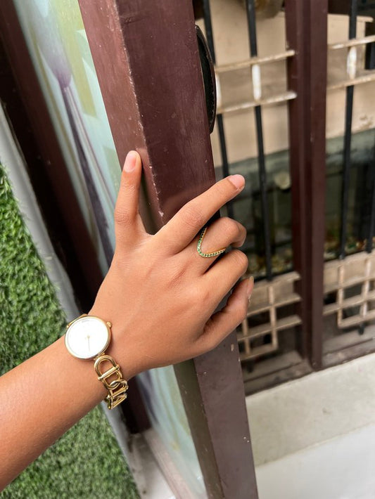 vanki ring - green