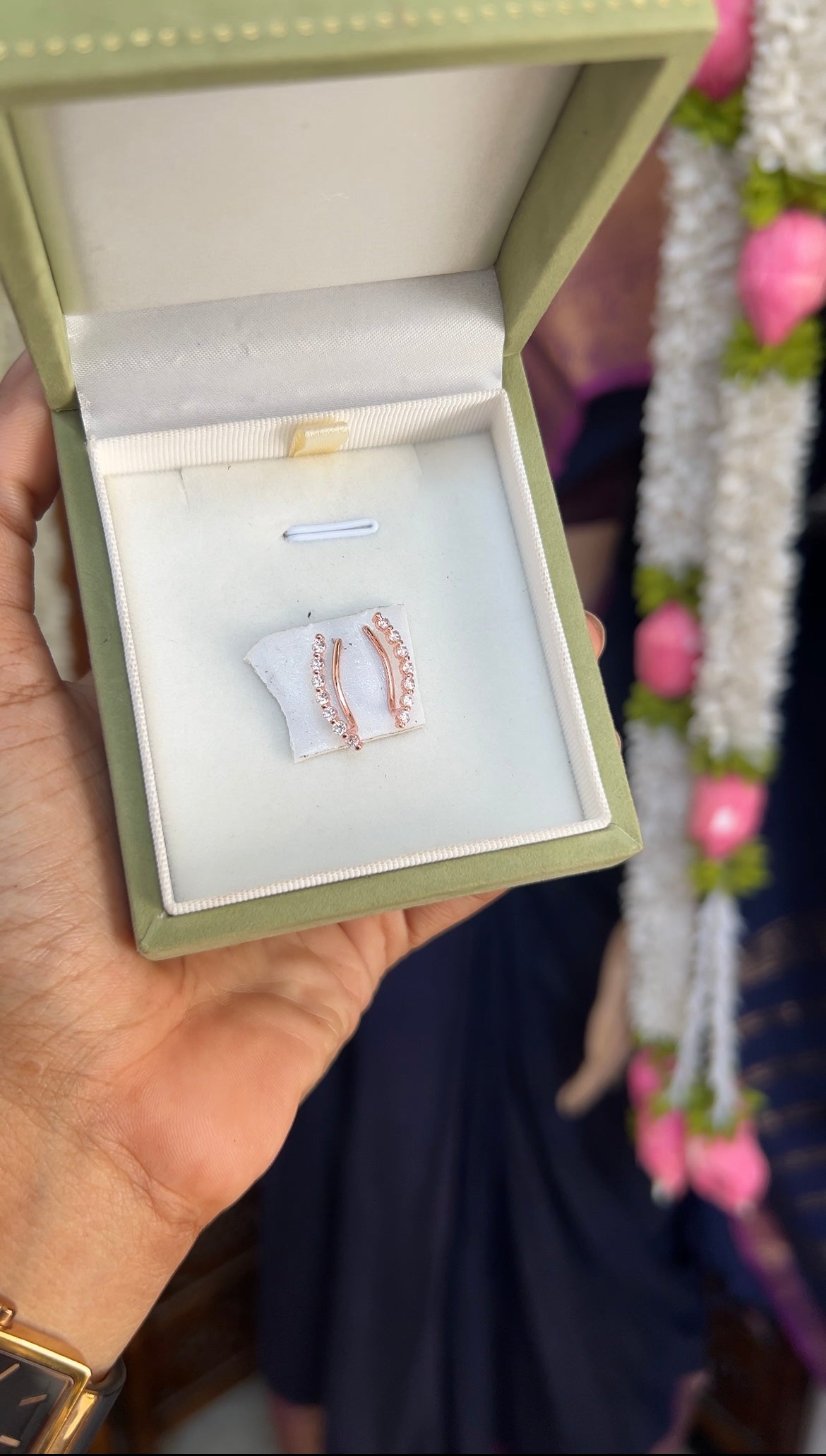 Earclimber - rose gold