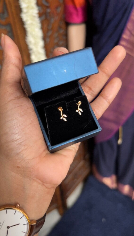 Bugadi earring - 3 leafy