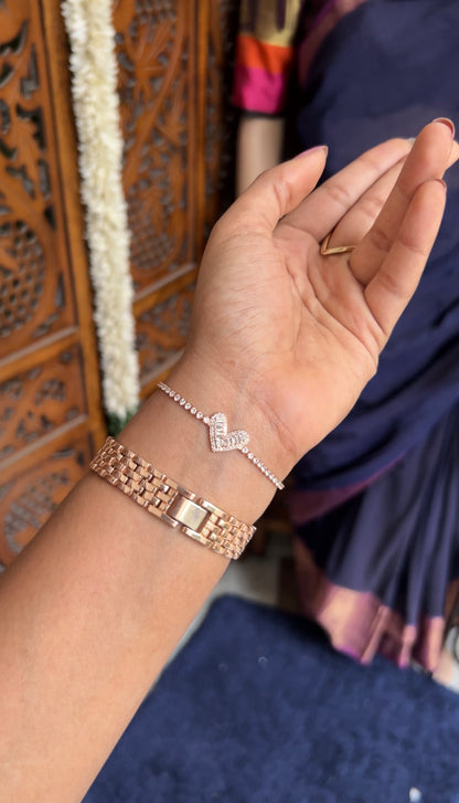 Chain bracelet -rose gold