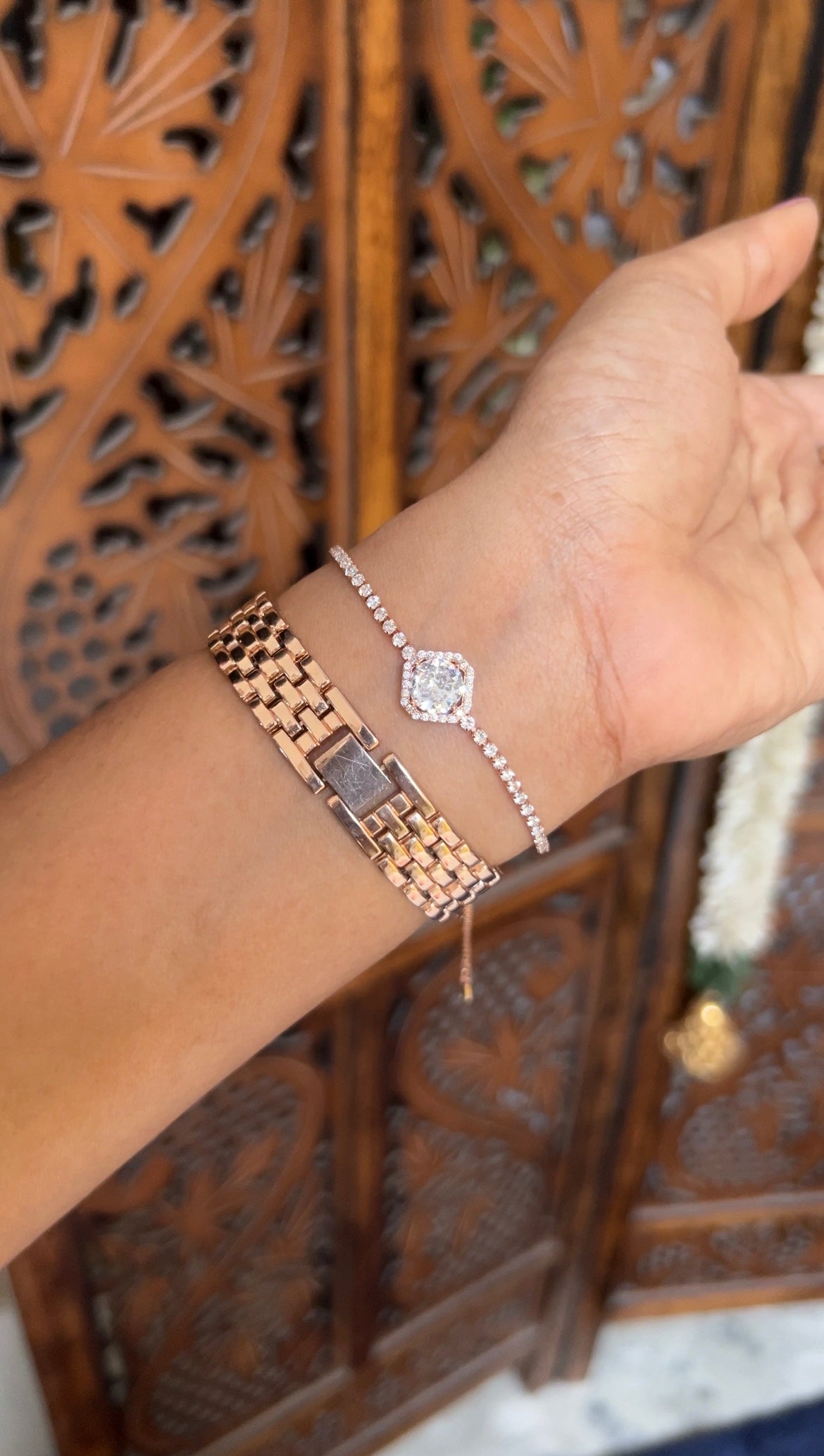 Chain bracelet -rose gold