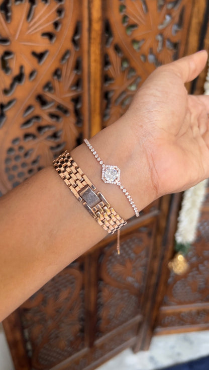 Chain bracelet -rose gold