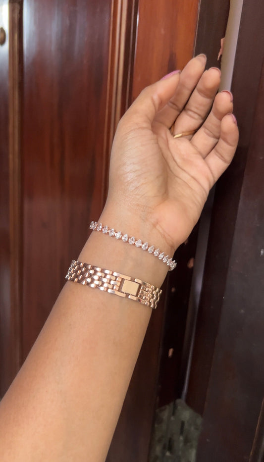 Chain bracelet -rose gold