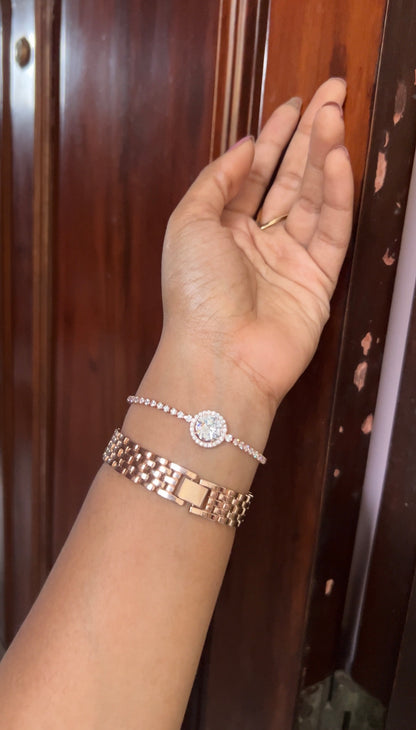 Chain bracelet -rose gold