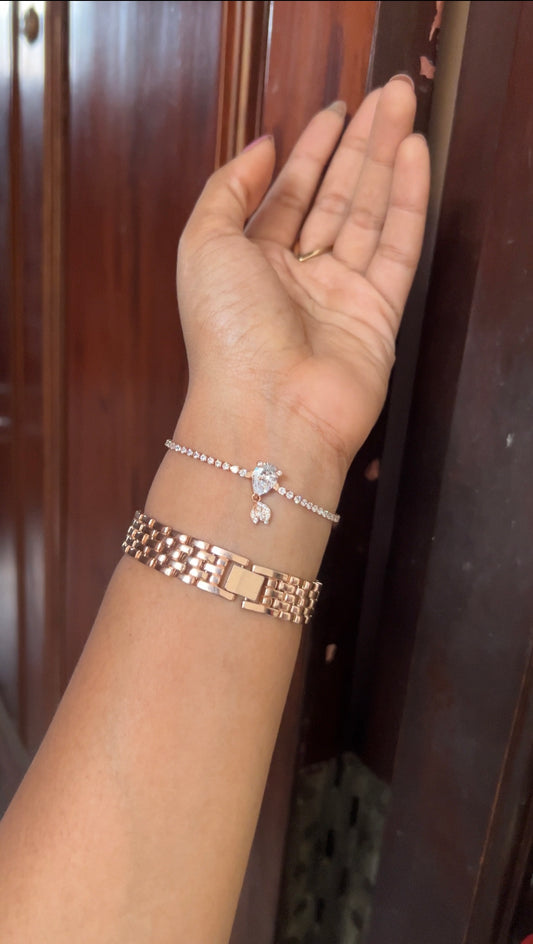 Chain bracelet -rose gold