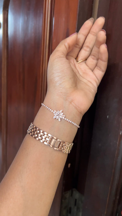 Chain bracelet -rose gold