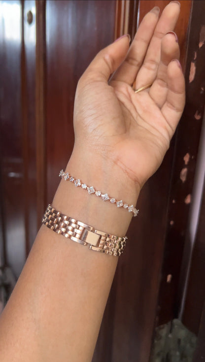 Chain bracelet -rose gold