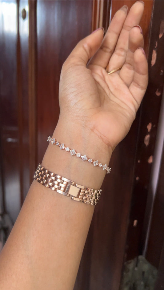 Chain bracelet -rose gold
