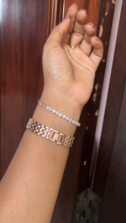 Chain bracelet -rose gold