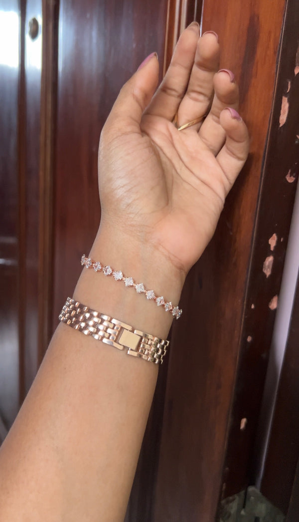 Chain bracelet -rose gold