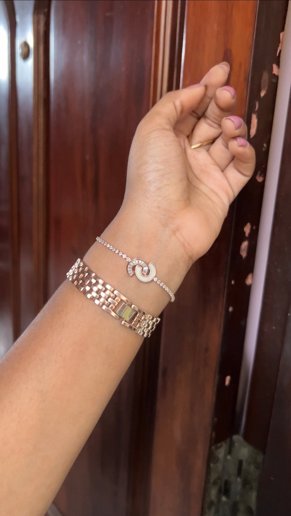 Chain bracelet -rose gold