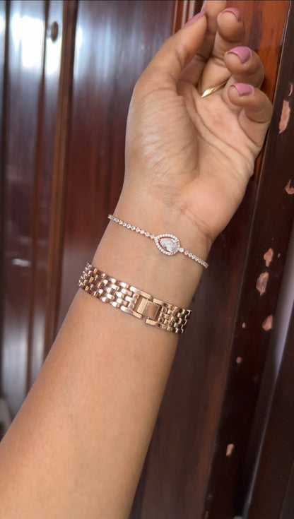 Chain bracelet -rose gold