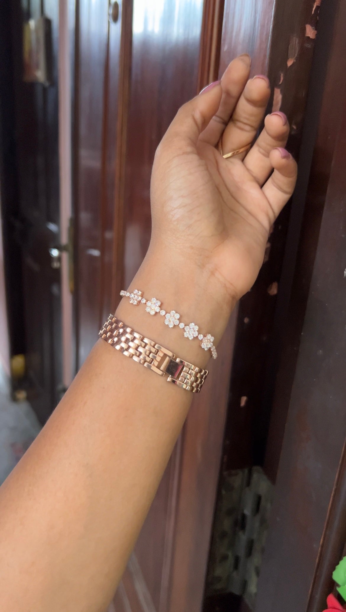 Chain bracelet -rose gold