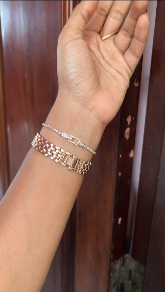 Chain bracelet -rose gold