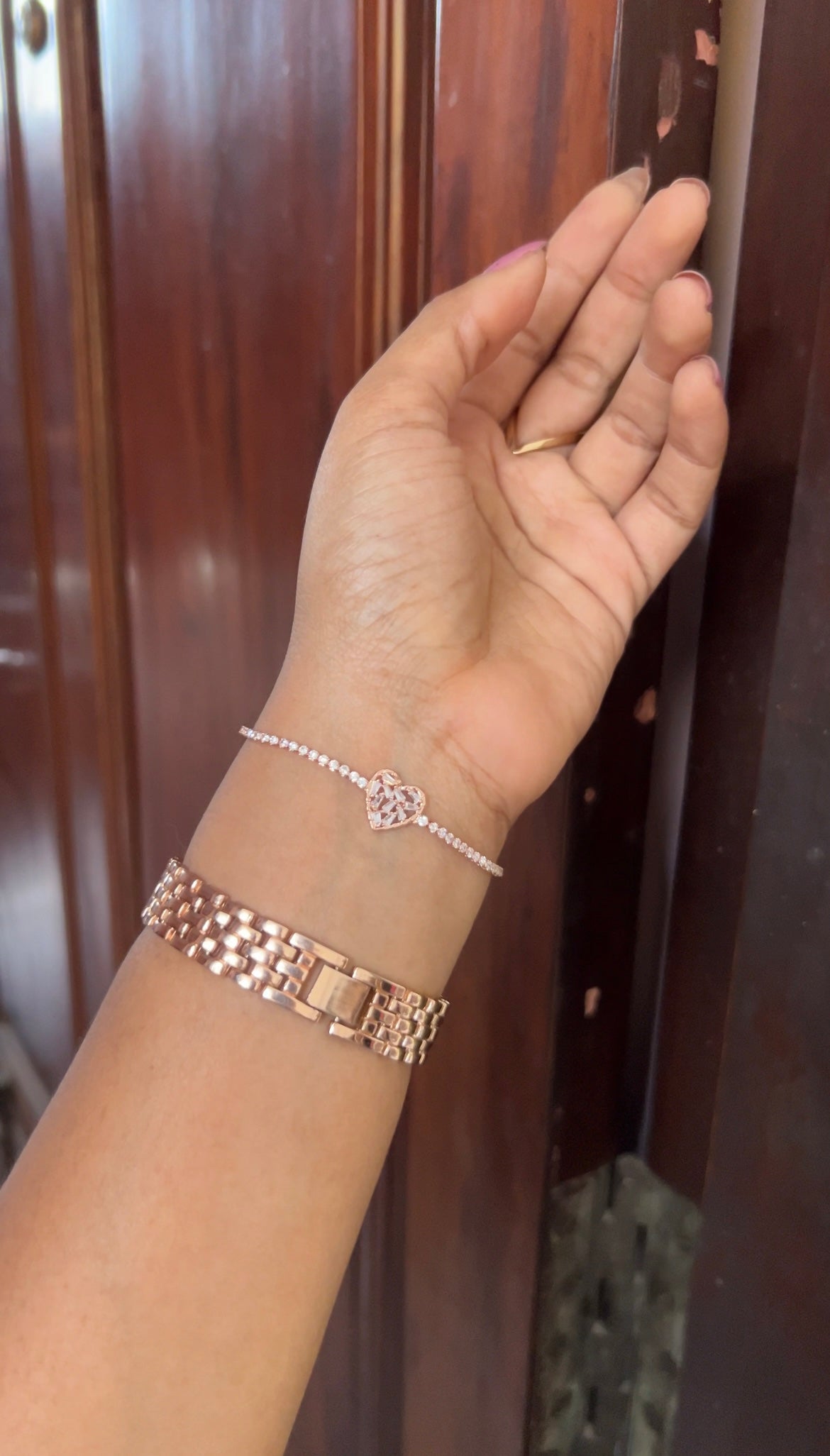 Chain bracelet -rose gold