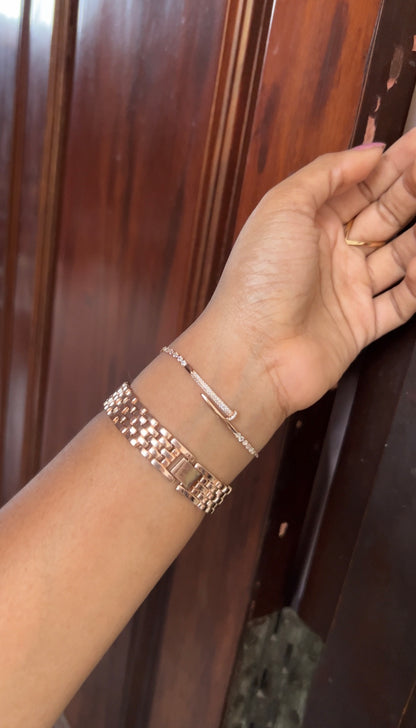 Chain bracelet -rose gold