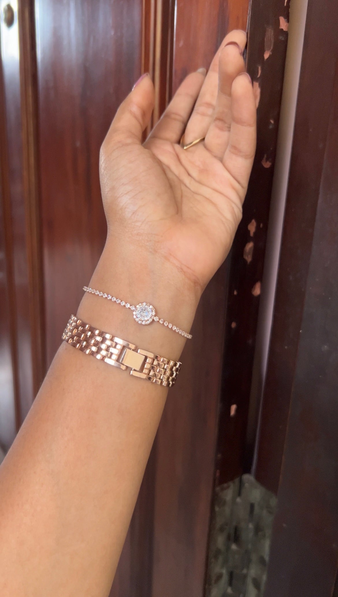 Chain bracelet -rose gold