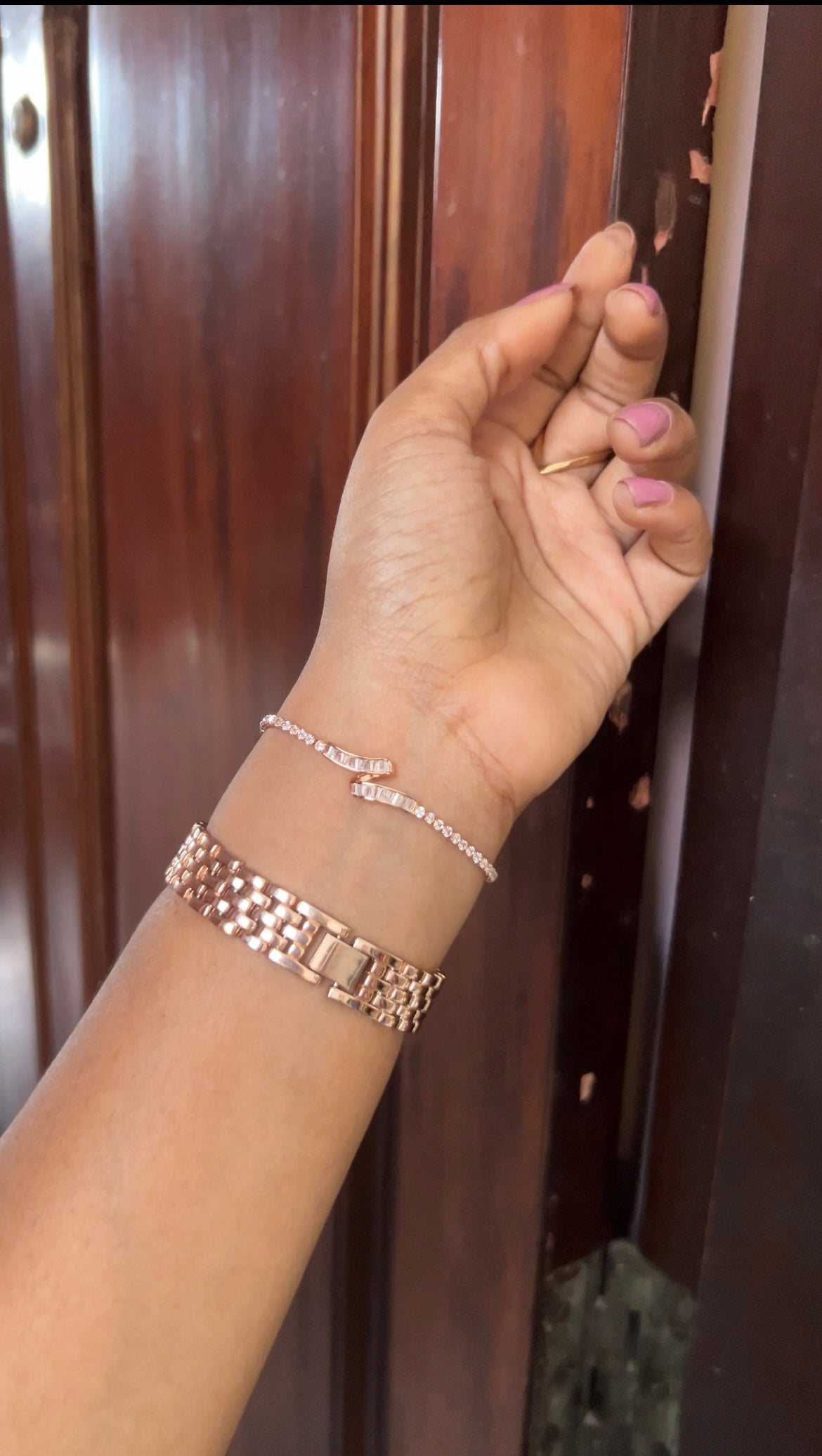 Chain bracelet -rose gold