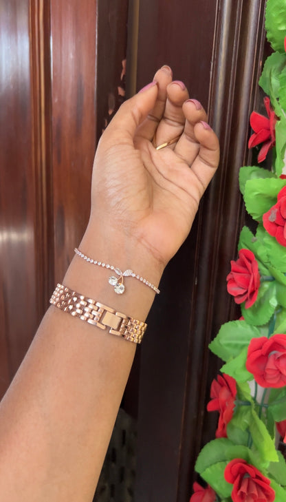 Chain bracelet -rose gold