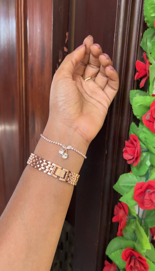 Chain bracelet -rose gold