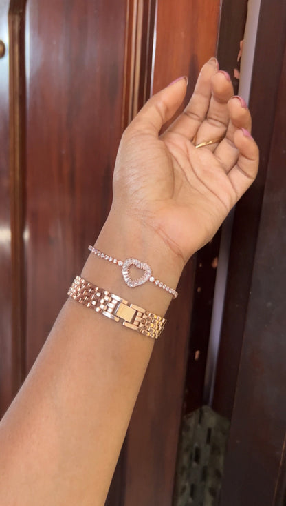 Chain bracelet -rose gold