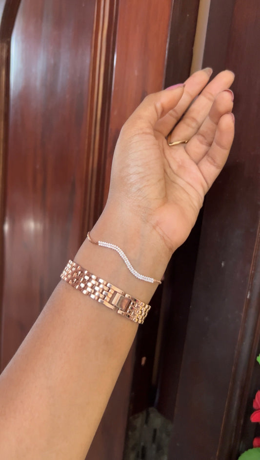 Chain bracelet -rose gold