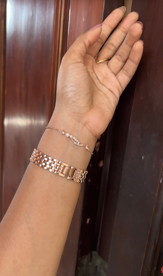 Chain bracelet -rose gold