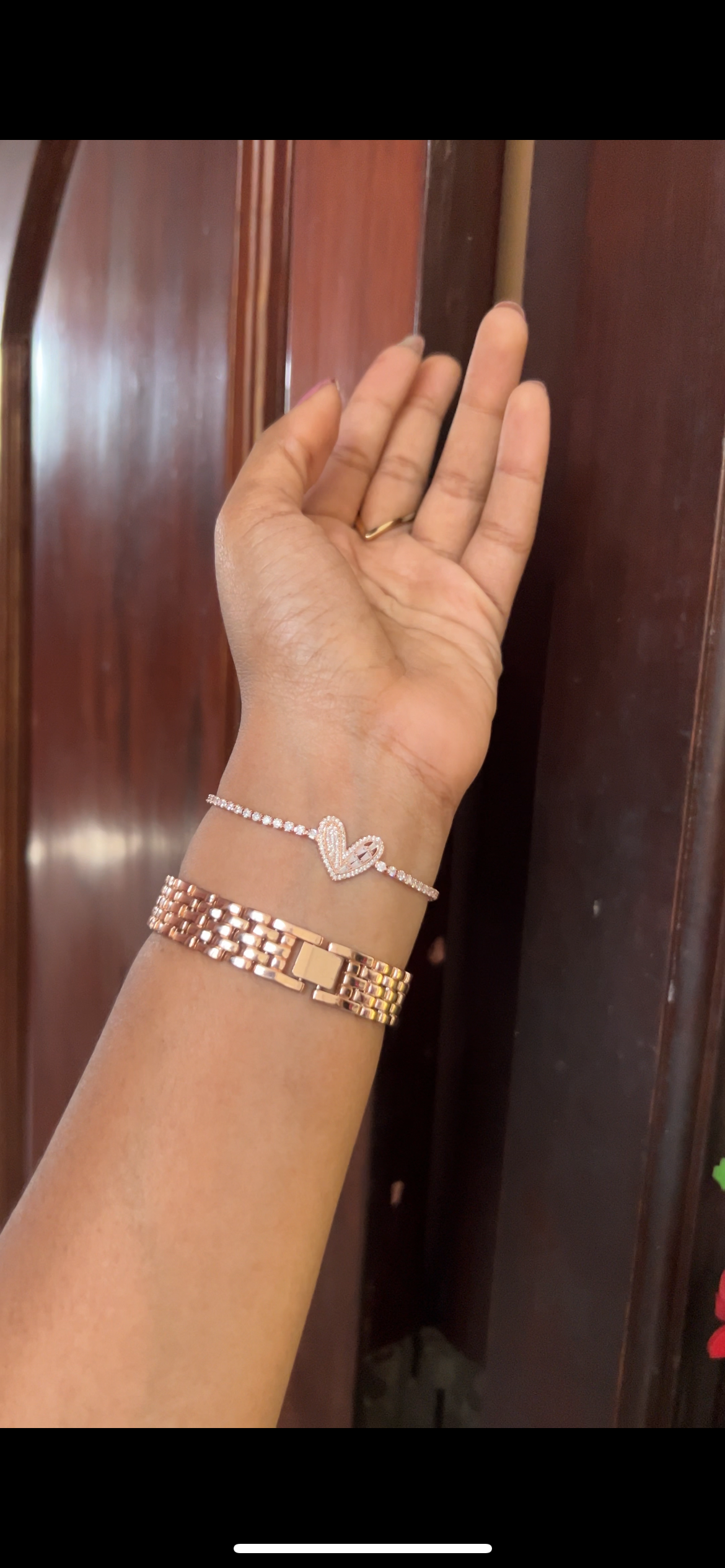 Chain bracelet -rose gold